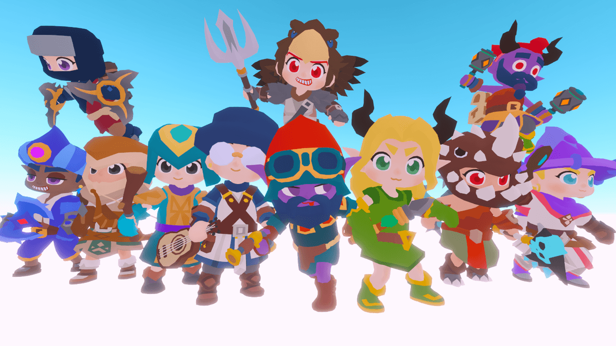 The twelve character looks of Cosmetics Pack Vol. 1